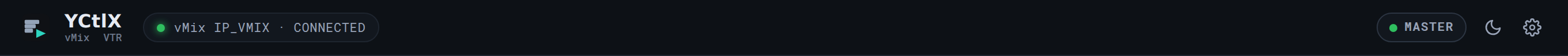 The top bar.